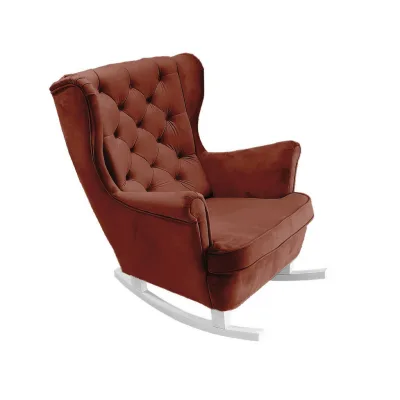 DomoHome Schaukelsessel Kirschbaum 81x102x95 cm