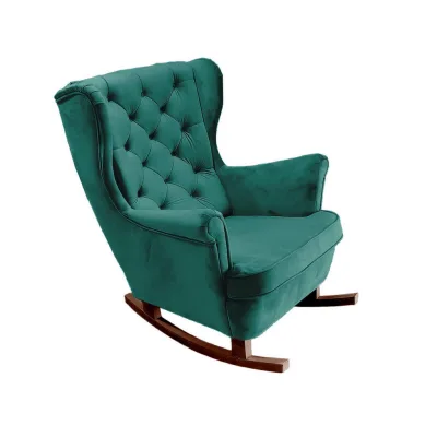 DomoHome Schaukelsessel Pastellgrün 81x102x95 cm