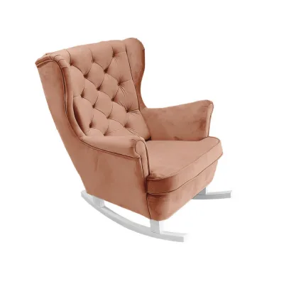 DomoHome Schaukelsessel Rosa 81x102x95 cm