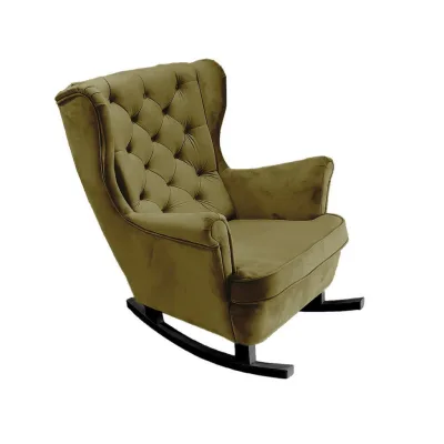 DomoHome Schaukelsessel Salbeigrün 81x102x95 cm