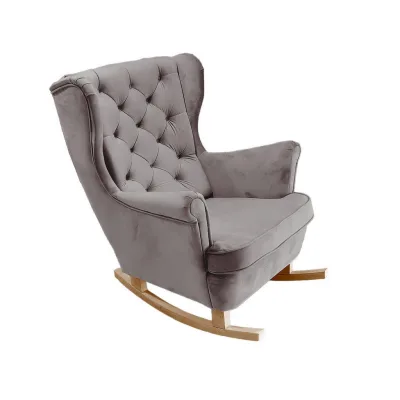 DomoHome Schaukelsessel Schlamm 81x102x95 cm
