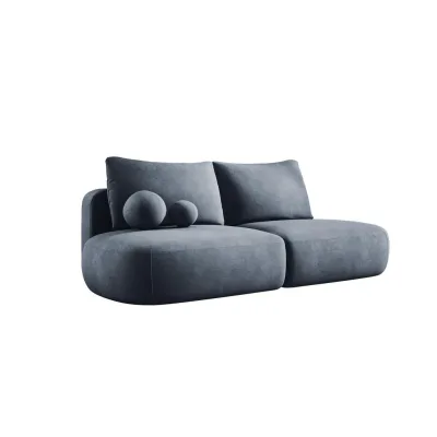 DomoHome Schlafsofa Dunkelgrau 240x90x90 cm