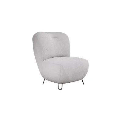 DomoHome Sessel Silber 82x82x66 cm