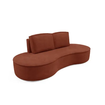 DomoHome Sofa Rotbraun 234x88x101 cm