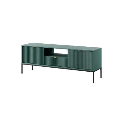 DomoHome Tv-Schrank Türkis, Schwarz 154x56x39 cm