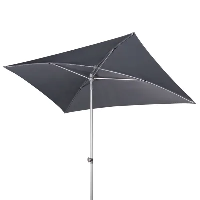 Doppler Sonnenschirm Anthrazit, Silber 225x120 cm