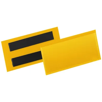 DURABLE Etikettentasche magnetisch gelb B100xH38mm 50 Stück