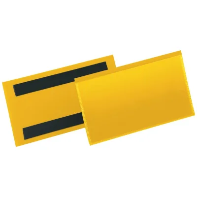 DURABLE Etikettentasche magnetisch gelb B150xH67mm 50 Stück