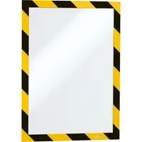 DURABLE Inforahmen DURAFRAME SECURITY selbstklebend DIN A4 gelb/schwarz
