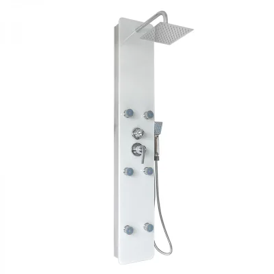 HOME DELUXE Duschpaneel mit Regendusche DIVE - Weiß