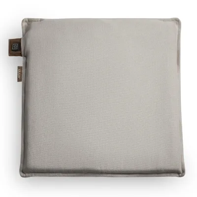 duux Mellow Grau Sitz Heizkissen (3 Heizstufen, 10 Watt, Handwäsche bei 40 °C, bis zu 9 Stunden Akkulaufzeit, 4 h Aufladezeit, Memory-Schaum-Kern, Fleece)