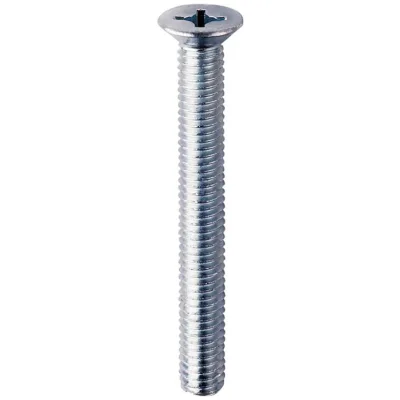 E-NORMpro DIN 965 Senkschrauben M 6 x 60,  Kreuzschlitz Phillips, Stahl verzinkt