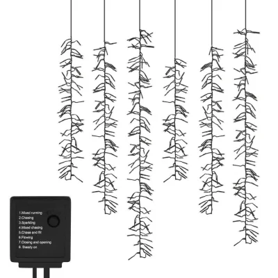 ECD-Germany Lichterkette Schwarz 200 cm