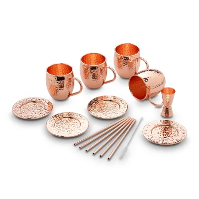 Echtwerk Moscow Mule Becher Set 13tlg aus Edelstahl