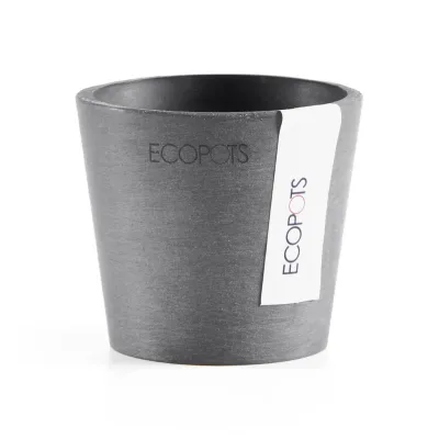 Ecopots Blumentopf Grau 7 cm