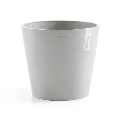 Ecopots Blumentopf Hellgrau 25.9 cm