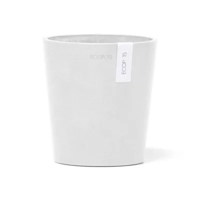 Ecopots Blumentopf Weiß 15 cm
