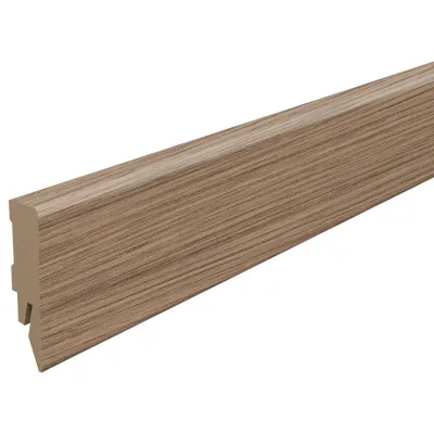 Egger Holzwerkstoffe Sockelleiste Kubische Leiste Dunkelbraun 1.4x5.8x240 cm