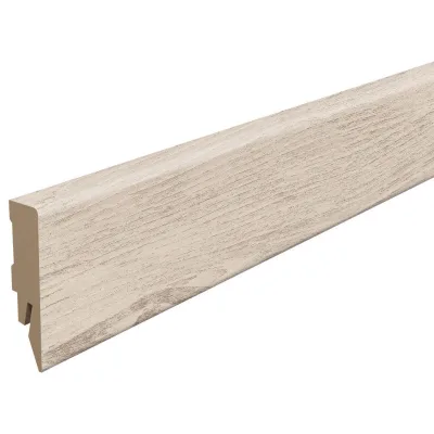 Egger Holzwerkstoffe Sockelleiste Kubische Leiste Hellgrau 1.4x5.8x240 cm