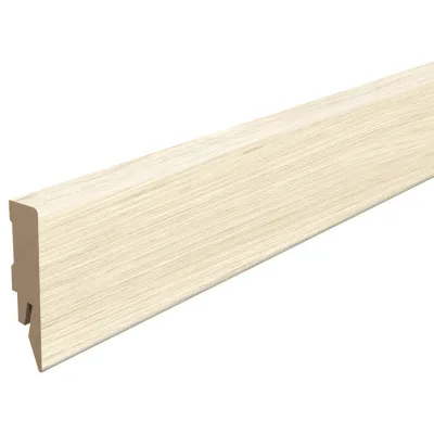 Egger Holzwerkstoffe Sockelleiste Kubische Leiste Weiß 1.4x5.8x240 cm