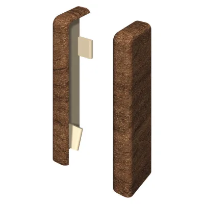 Egger Holzwerkstoffe Sockelleistenendstück Endstück Braun, Nussbaum 2.2x5.9x2.2 cm