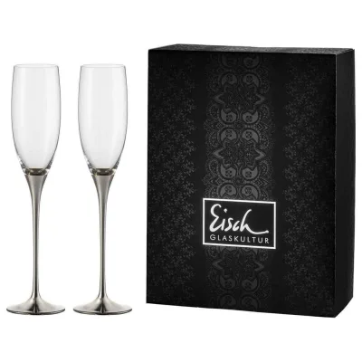 Eisch Champagnergläser Silber