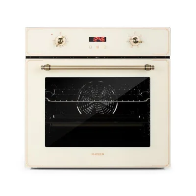Elizabeth Einbaubackofen Retro 2200W 49L 50 - 250 °C Timer Display