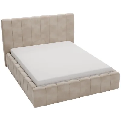 Emporius Doppelbett Beige 160x200 cm
