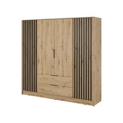 Emporius Kleiderschrank Eiche Artisan 205x200x51 cm