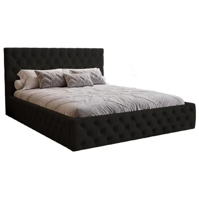 Emporius Polsterbett Schwarz 140x200 cm