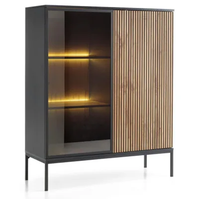 Emporius Vitrinenschrank Braun 104x126x39 cm