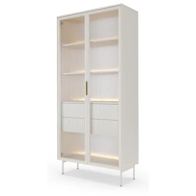 Emporius Vitrinenschrank Kaschmir 92x195x39 cm