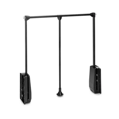 Emuca Kleiderlift Schwarz 115x85x14 cm