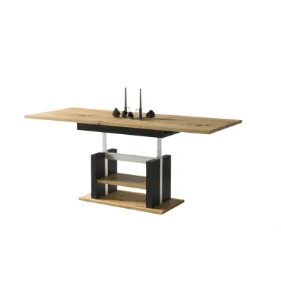 Endo-Moebel Couchtisch Eiche Artisan 65x58x110 cm