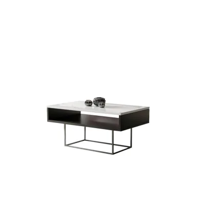 Endo-Moebel Couchtisch Weiß Hochglanz 60x53x100 cm