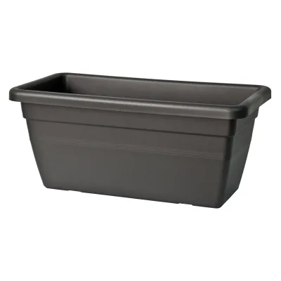 Euro 3 Plast Pflanzkasten 'Akea', anthrazit, ca. 60 x 31 x H 26 cm