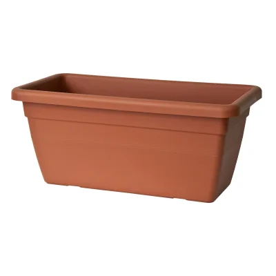 Euro 3 Plast Pflanzkasten 'Akea', terrakotta, ca. 80 x 39 x H 34 cm