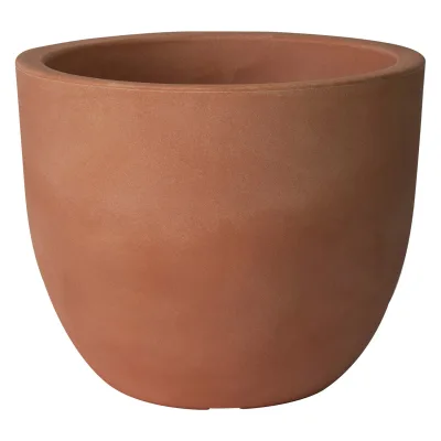 Euro 3 Plast Pflanzkübel 'Etria', terra, ca. Ø 34 x H 28 cm