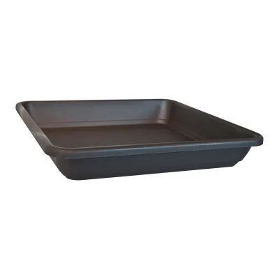 Euro 3 Plast Untersetzer 'Krea Quadro', anthrazit, ca. 36 x 36 x H 5,7 cm