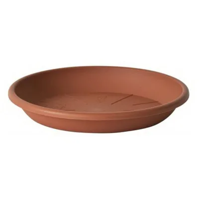 Euro 3 Plast Untersetzer 'Medea', terra, ca. Ø 17,9 x H 2,9 cm