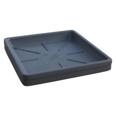 Euro 3 Plast Untersetzer 'Neze', perlschwarz, ca. 42 x 42 x H 5,2 cm
