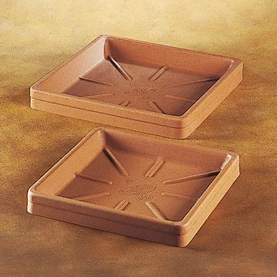 Euro 3 Plast Untersetzer 'Neze', terra, ca. 36 x 36 x H 4,5 cm