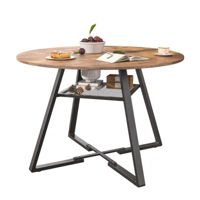 EuroLiving Esstisch Schwarz 120x75x43.4 cm
