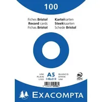 Exacompta Karteikarte DIN A5 blanko