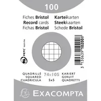 Exacompta Karteikarte DIN A7 kariert