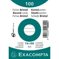 Exacompta Karteikarte DIN A7 liniert