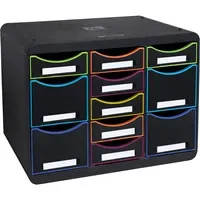 Exacompta Schubladenbox STORE-BOX Multi Black Office schwarz