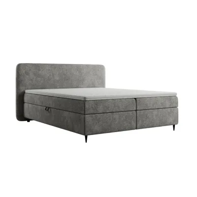 Excellent Home Boxspringbett Dunkelgrau 140x200 cm