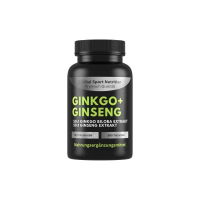 EXVital® Ginkgo Biloba und Koreanischer Ginseng, 365 Tabletten