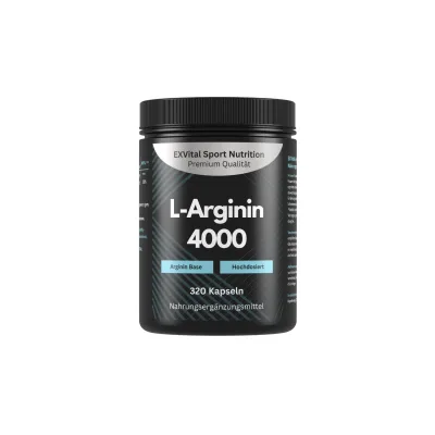 EXVital® L-Arginin Base 4000, hochdosiert, 320 Kapseln